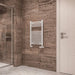 Eastbrook Wingrave Straight Heated Towel Rail - Gloss White