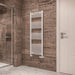 Eastbrook Wingrave Straight Heated Towel Rail - Gloss White