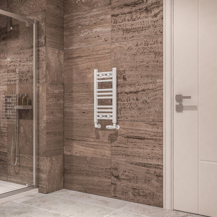 Eastbrook Wingrave Straight Heated Towel Rail - Gloss White