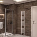Eastbrook Wingrave Straight Heated Towel Rail - Gloss White