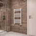 Eastbrook Wingrave Straight Heated Towel Rail - Gloss White