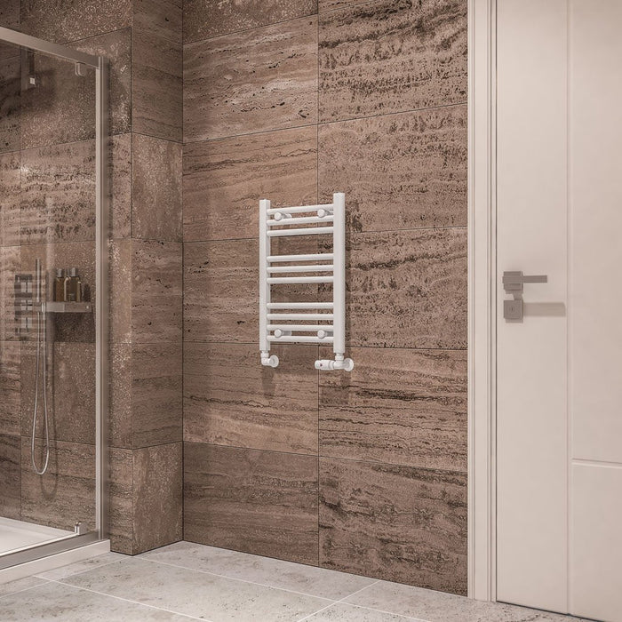 Eastbrook Wingrave Straight Heated Towel Rail - Gloss White