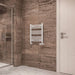 Eastbrook Wingrave Straight Heated Towel Rail - Gloss White