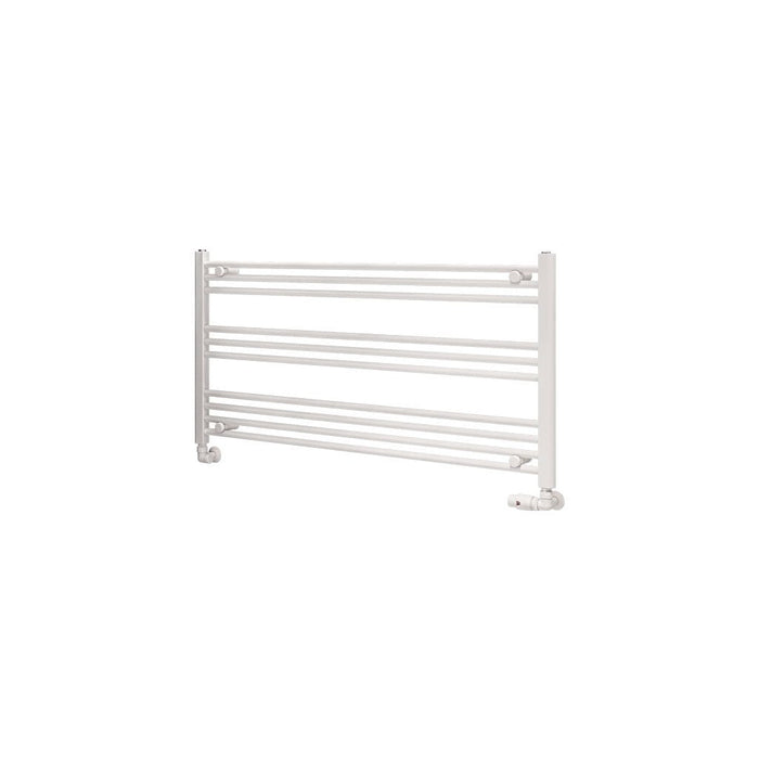 Eastbrook Wingrave Straight Heated Towel Rail - Matt White