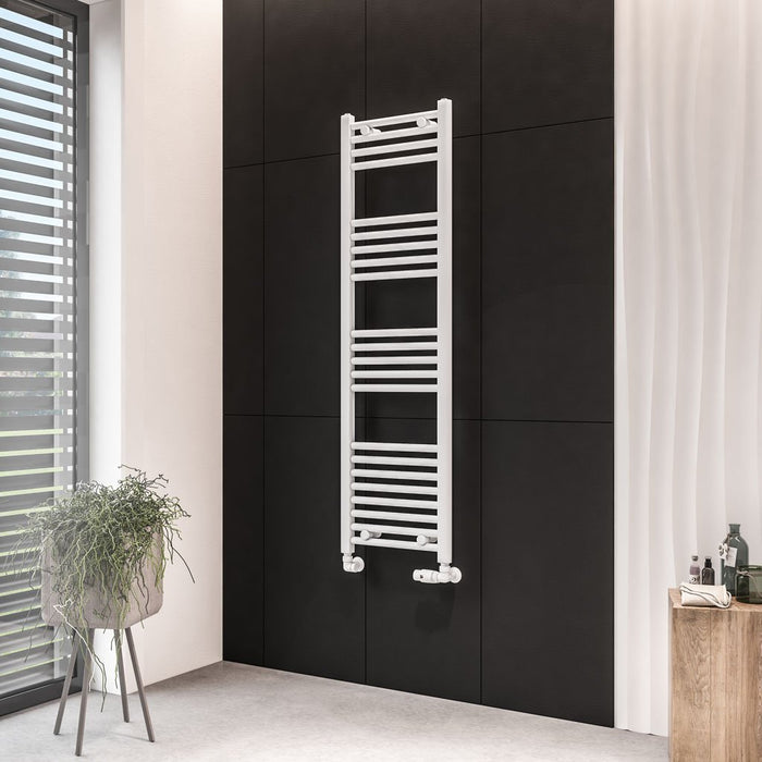 Eastbrook Wingrave Straight Heated Towel Rail - Matt White
