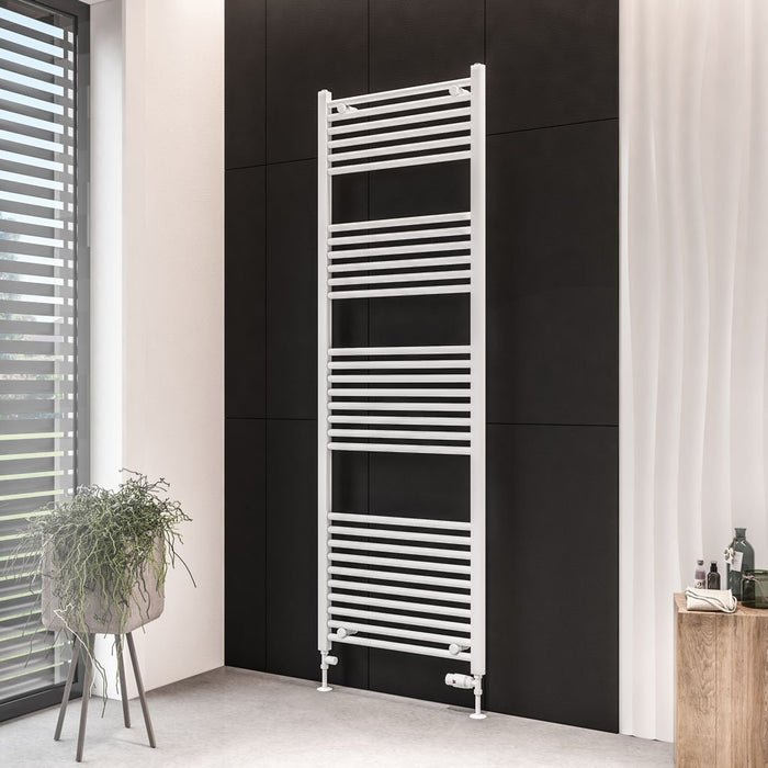 Eastbrook Wingrave Straight Heated Towel Rail - Matt White