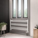Eastbrook Wingrave Straight Heated Towel Rail - Matt White