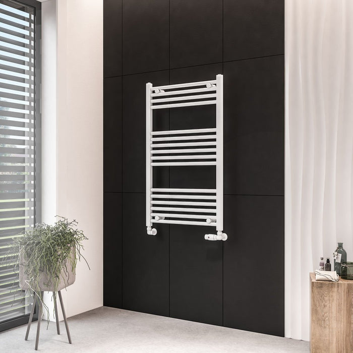Eastbrook Wingrave Straight Heated Towel Rail - Matt White