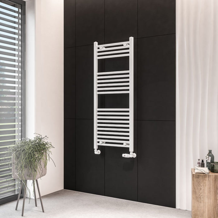 Eastbrook Wingrave Straight Heated Towel Rail - Matt White