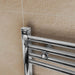 Eastbrook Wingrave Vertical Curved Heated Towel Rail
