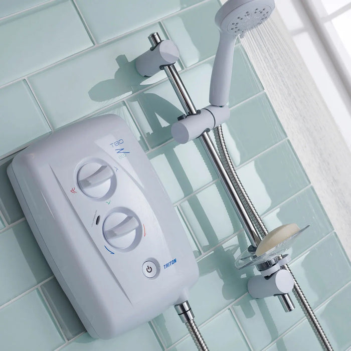 Triton T80Z 8.5kW Fast-Fit Eco Electric Shower - White
