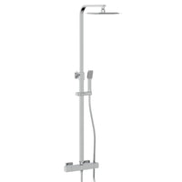 Scudo Elliot Square Thermostatic Rigid Riser Mixer Shower inc. Easy Fix Kit