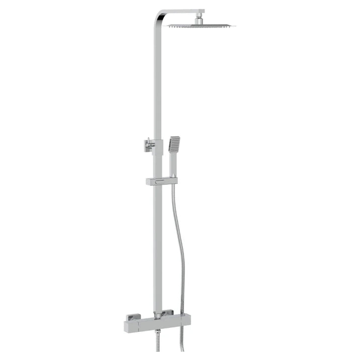 Scudo Elliot Square Thermostatic Rigid Riser Mixer Shower inc. Easy Fix Kit
