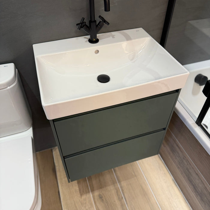 Ex-Display Roca Ona 600mm Wall Hung Vanity Unit & Basin