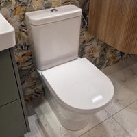 Ex-Display Roca The Gap Round Rimless Close Coupled Toilet with Soft Close Seat