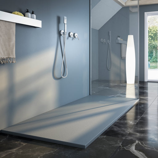 Extra Flat Rectangular Slate Shower Tray - Cemento Trays