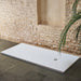 Extra Flat Rectangular Slate Shower Tray - White Trays