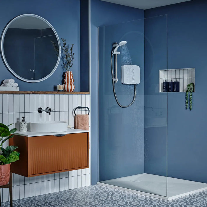 Triton T90ER 9kW Pumped Electric Shower - White/Chrome