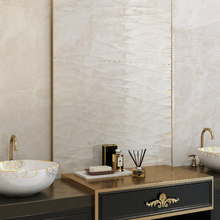 Fama Ivory Brillo Decor Ceramic Wall Tile
