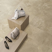 Favola Crema Stone Effect Matt Porcelain Wall & Floor Tile