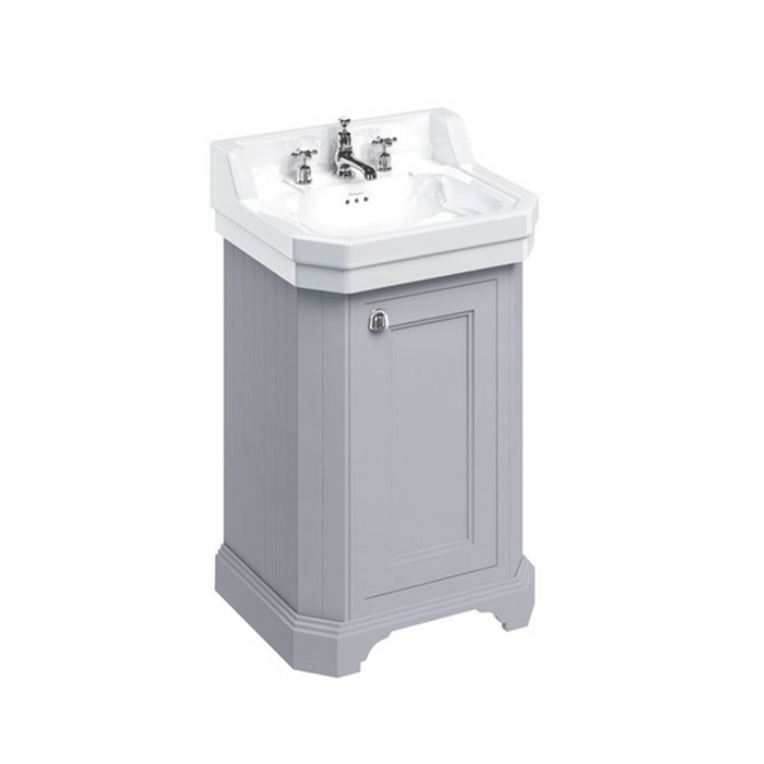 Burlington Edwardian 560mm 1 Door Floorstanding Vanity Unit with Basin