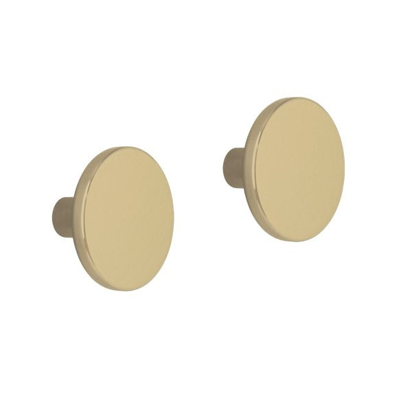 Crosswater Round Modern Furniture Handle - Brushed Brass