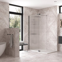 Flair Ayo 8mm Wetroom Fluted Glass Panel