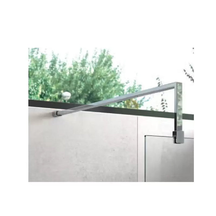 Flair Ayo L Shape Straight Stabilising Bar 1410mm x 220mm - Matt Black