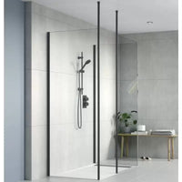 Flair Ayo Two Piece Floor to Ceiling Stabilising Bar 2600mm - Matt Black