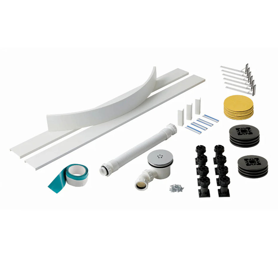Bath Room Riser Flair Slimline Easy Plumb Shower Tray Riser Kit with Adjustable Legs ...