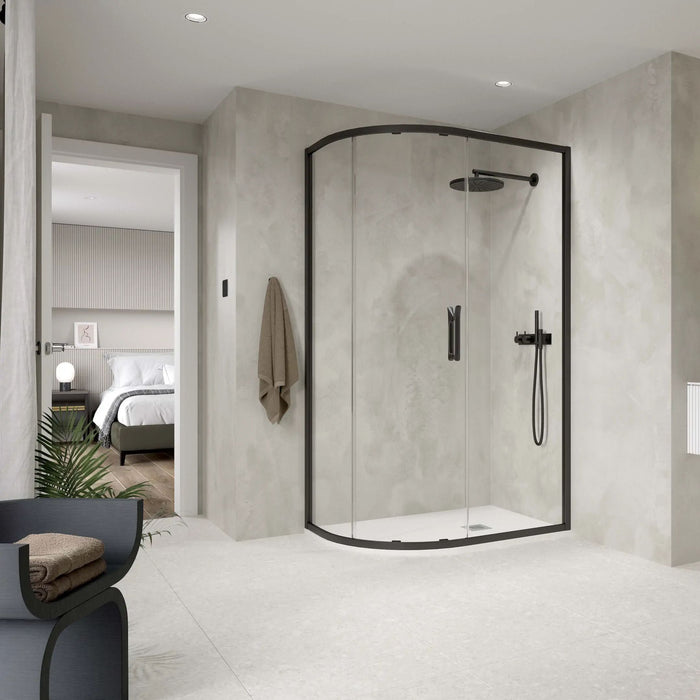 Flair Eto 8mm One Door Sliding Offset Quadrant Shower Door