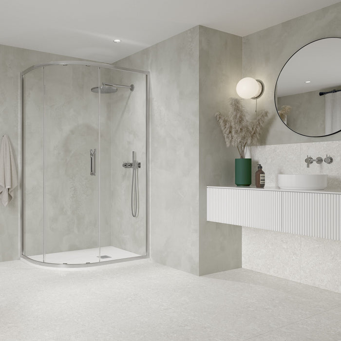 Flair Eto 8mm One Door Sliding Offset Quadrant Shower Door
