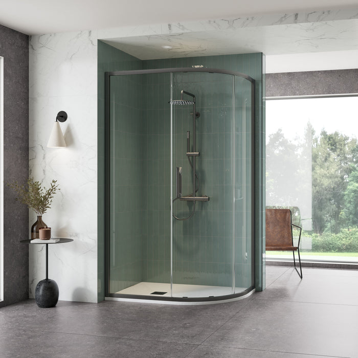 Flair Eto 8mm One Door Sliding Offset Quadrant Shower Door