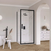 Flair Eto 8mm Infold Shower Door with Semi Framed Side Panel