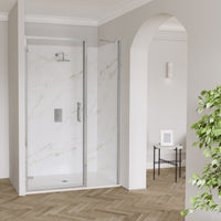 Flair Eto 8mm Recessed Hinged Shower Door with Inline Panel