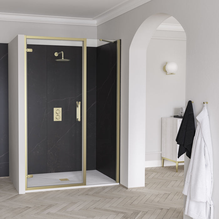 Flair Eto 8mm Recessed Hinged Shower Door with Inline Panel