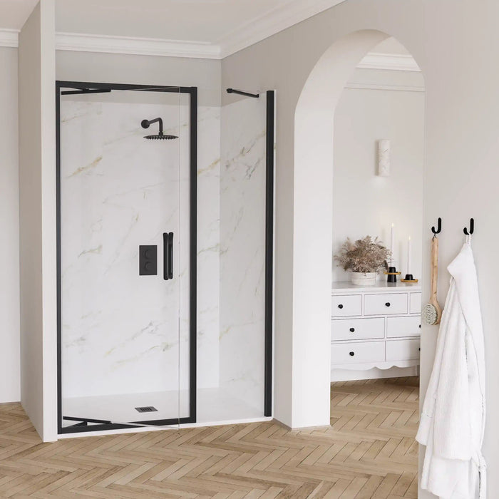 Flair Eto 8mm Recessed Infold Shower Door with Inline Panel