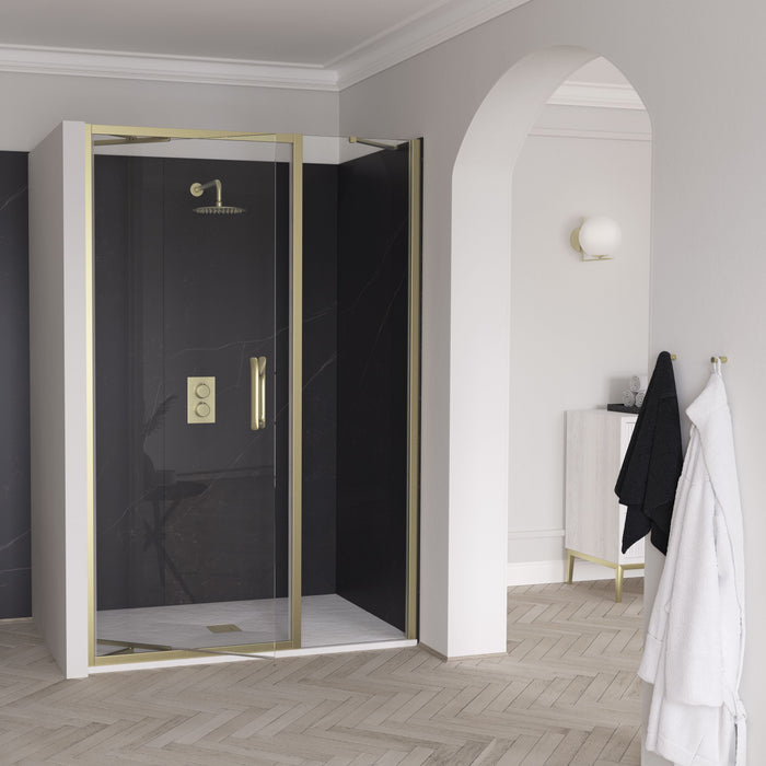 Flair Eto 8mm Recessed Infold Shower Door with Inline Panel