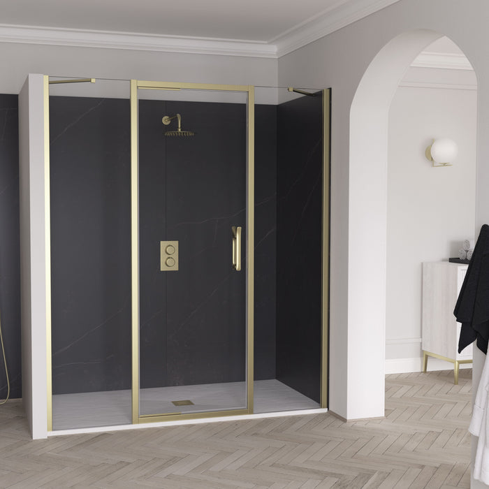 Flair Eto 8mm Recessed Infold Shower Door with Two Inline Panels