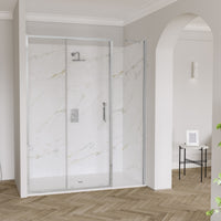 Flair Eto 8mm Recessed Sliding Shower Door with Inline Panel