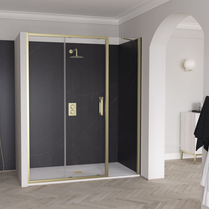 Flair Eto 8mm Recessed Sliding Shower Door with Inline Panel