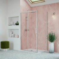 Flair Eto 8mm Sliding Shower Door with Semi Framed Side Panel