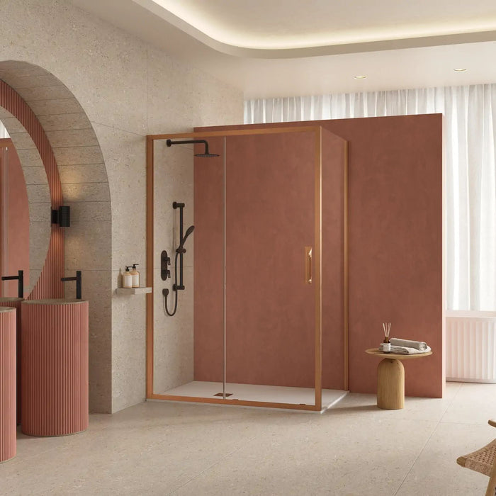 Flair Eto 8mm Sliding Shower Door with Semi Framed Side Panel