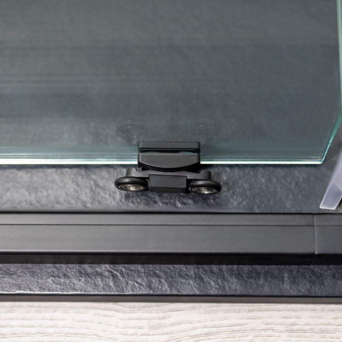 Flair Eto 8mm Sliding Shower Door with Semi Framed Side Panel