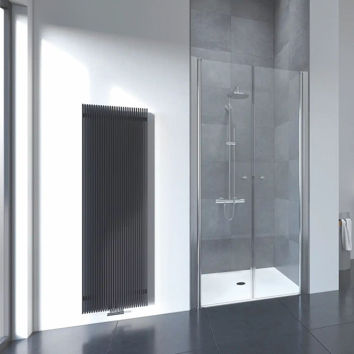 Flair Frameless 6mm Recessed Saloon Shower Door