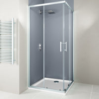 Flair Hydro Express 6mm Corner Entry Shower Door - Chrome