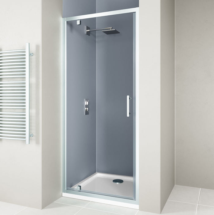 Flair Hydro Express 6mm Recessed Pivot Shower Door - Chrome