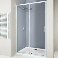 Flair Hydro Express 6mm Recessed Sliding Shower Door - Chrome