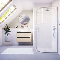 Flair Ili 6mm One Door Sliding Offset Quadrant Shower Door