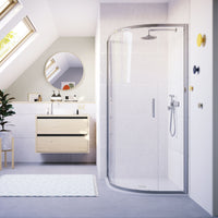 Flair Ili 6mm One Door Sliding Quadrant Shower Door - 900mm